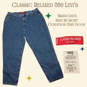Vintage Levi's Classic Relaxed 550 Jeans